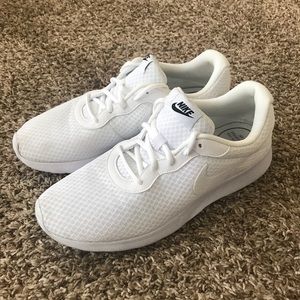 Nike White Tanjun Shoes